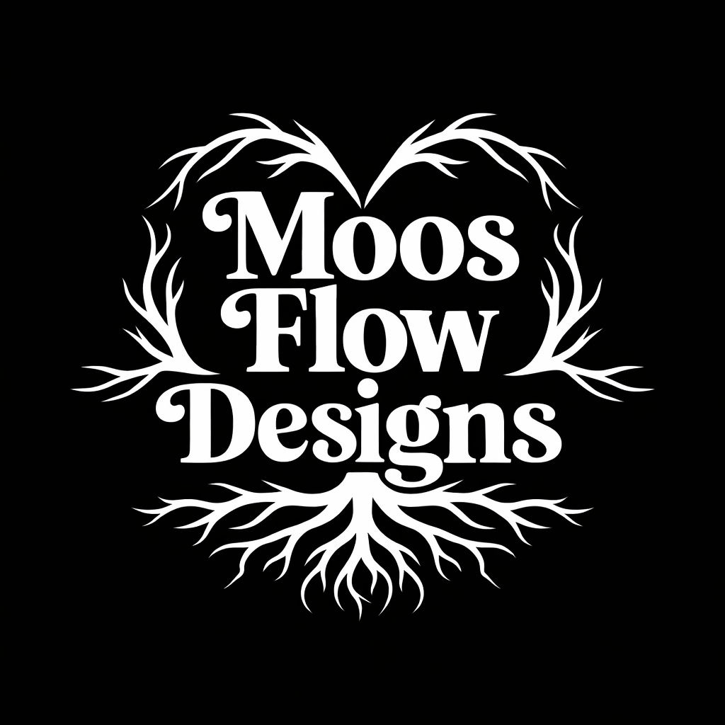 Moos Flow Designs Version 1 mit organischem Pflanzen- und Wurzelrahmen